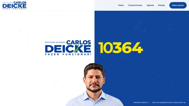 Preview do site Carlos Deicke
