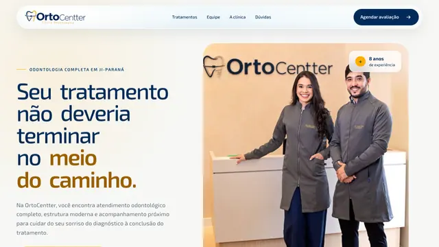 Preview do site OrtoCentter